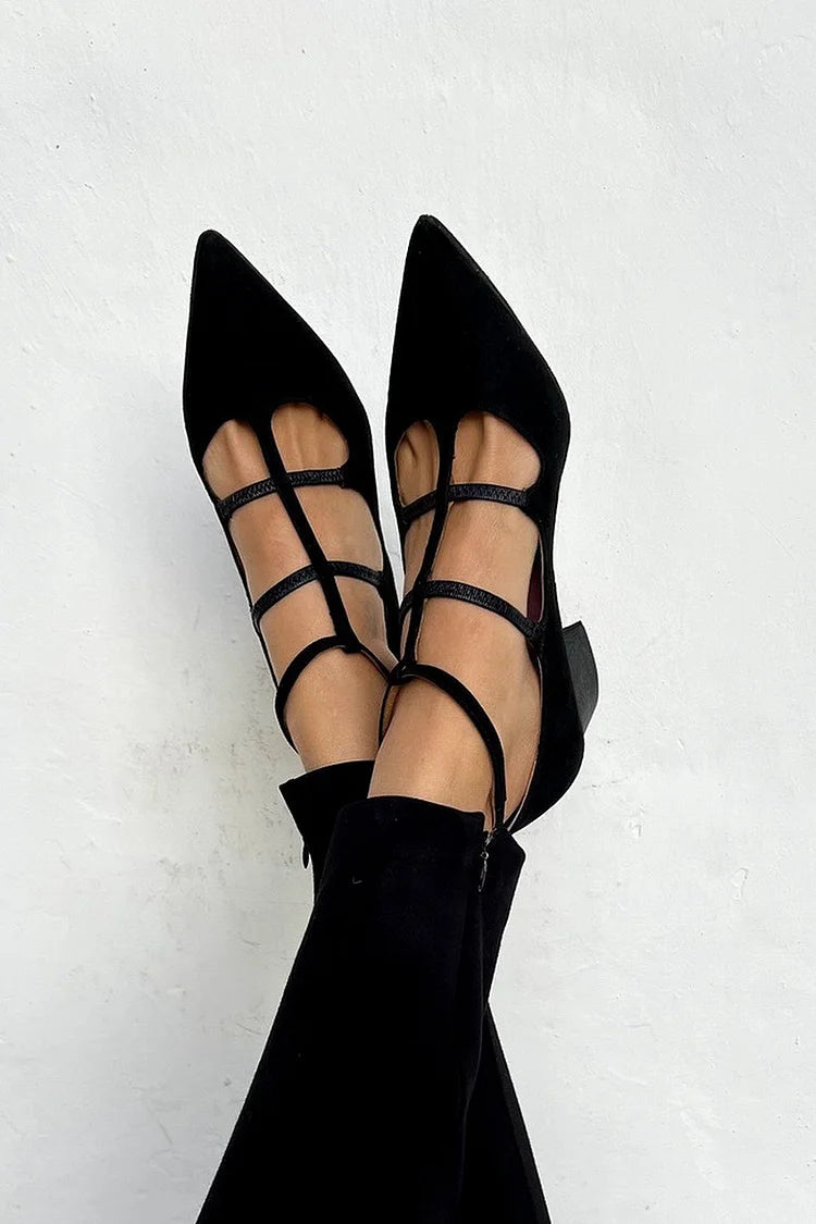 Giada™ | Pointed-Toe Pumps with Crossed Straps