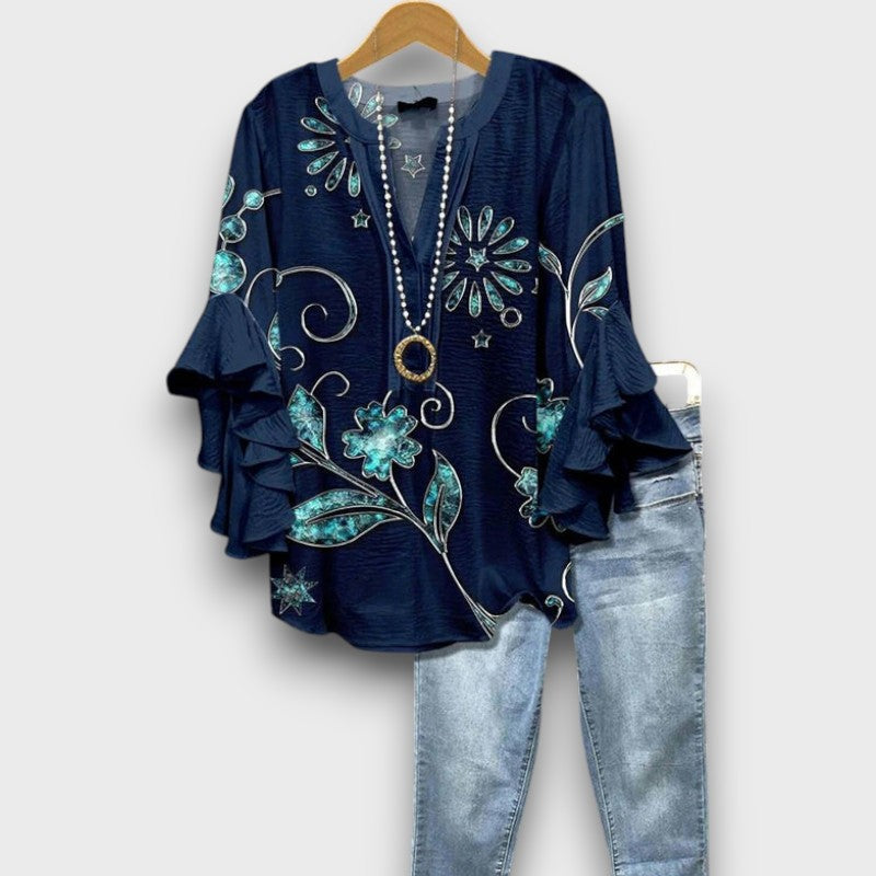 Willow - Vintage blouse with flowers