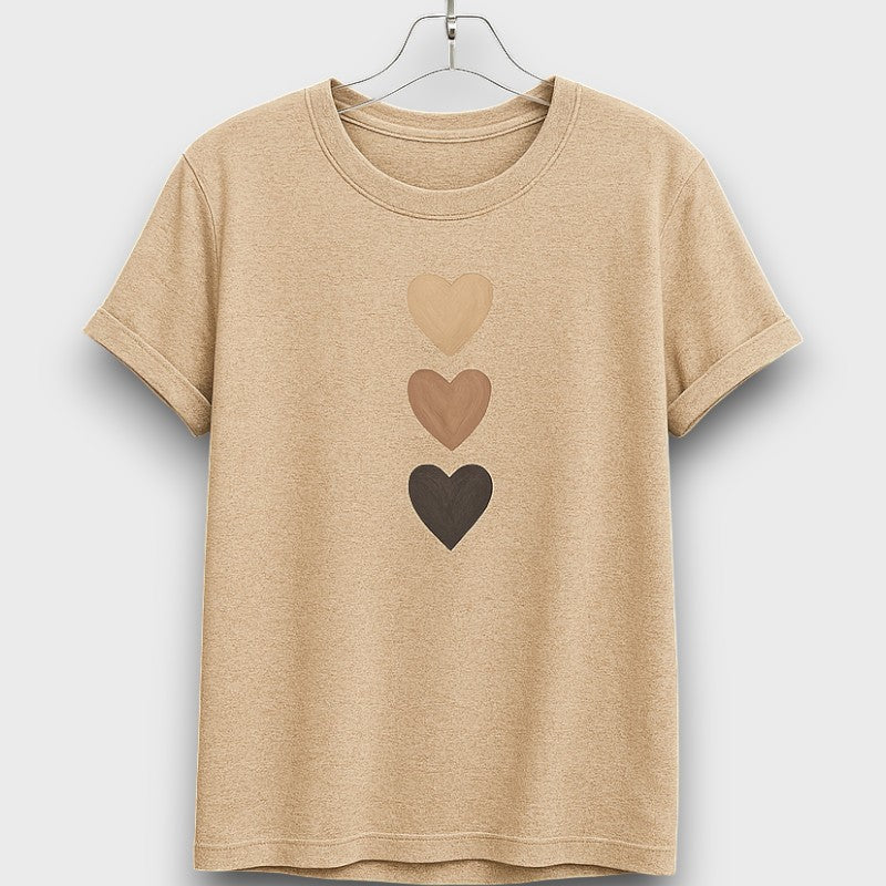 Alice - Vintage Blouse with Heart Print