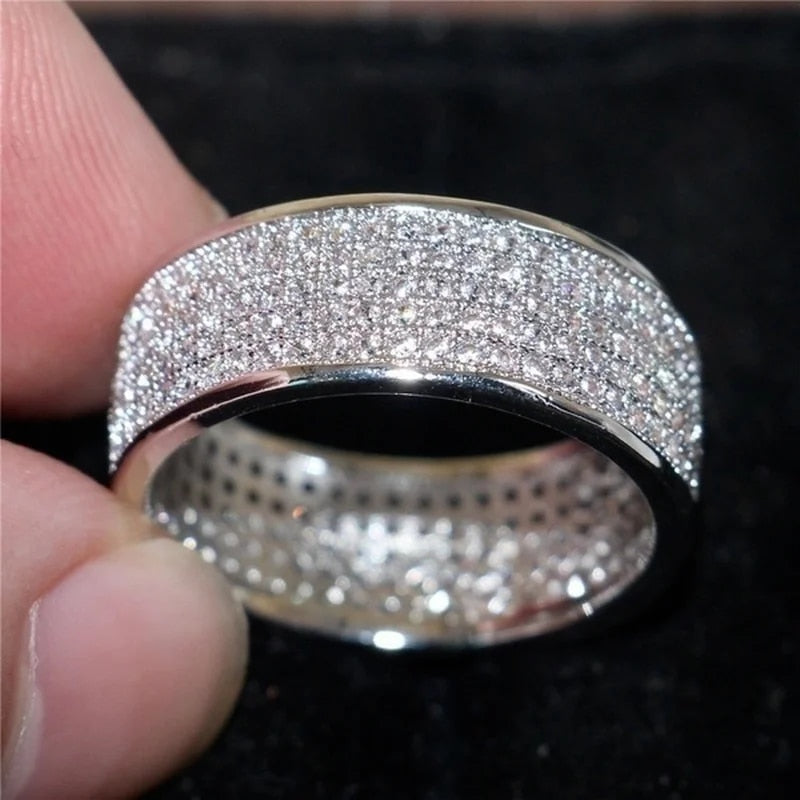 Mila™ - The Rhea Pave Band Ring