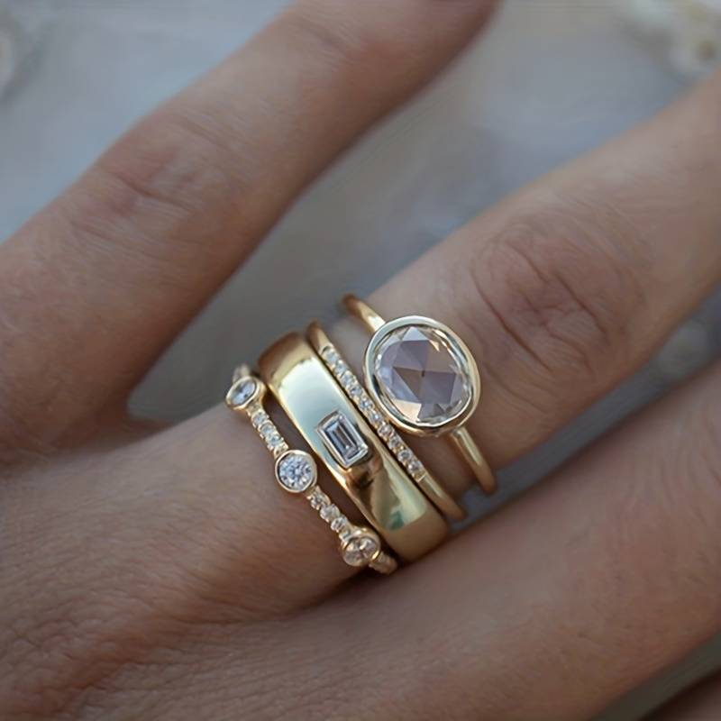 Joyce™ - Vintage Zirconia Ring Set