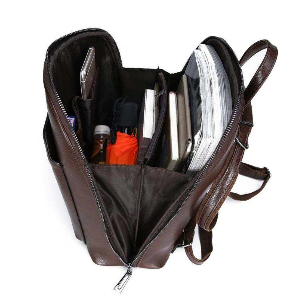 Michelle - Classic Double-Zip Backpack - Sleek Design