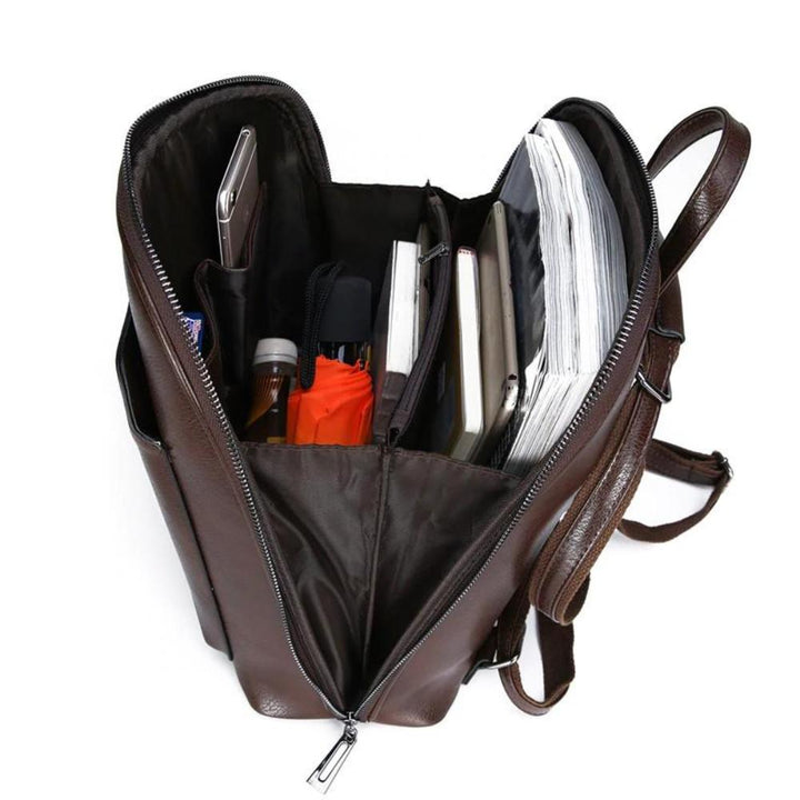 Michelle - Classic Double-Zip Backpack - Sleek Design