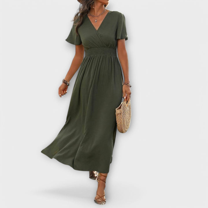 Rachel - Elegant Boho dress with V-neck