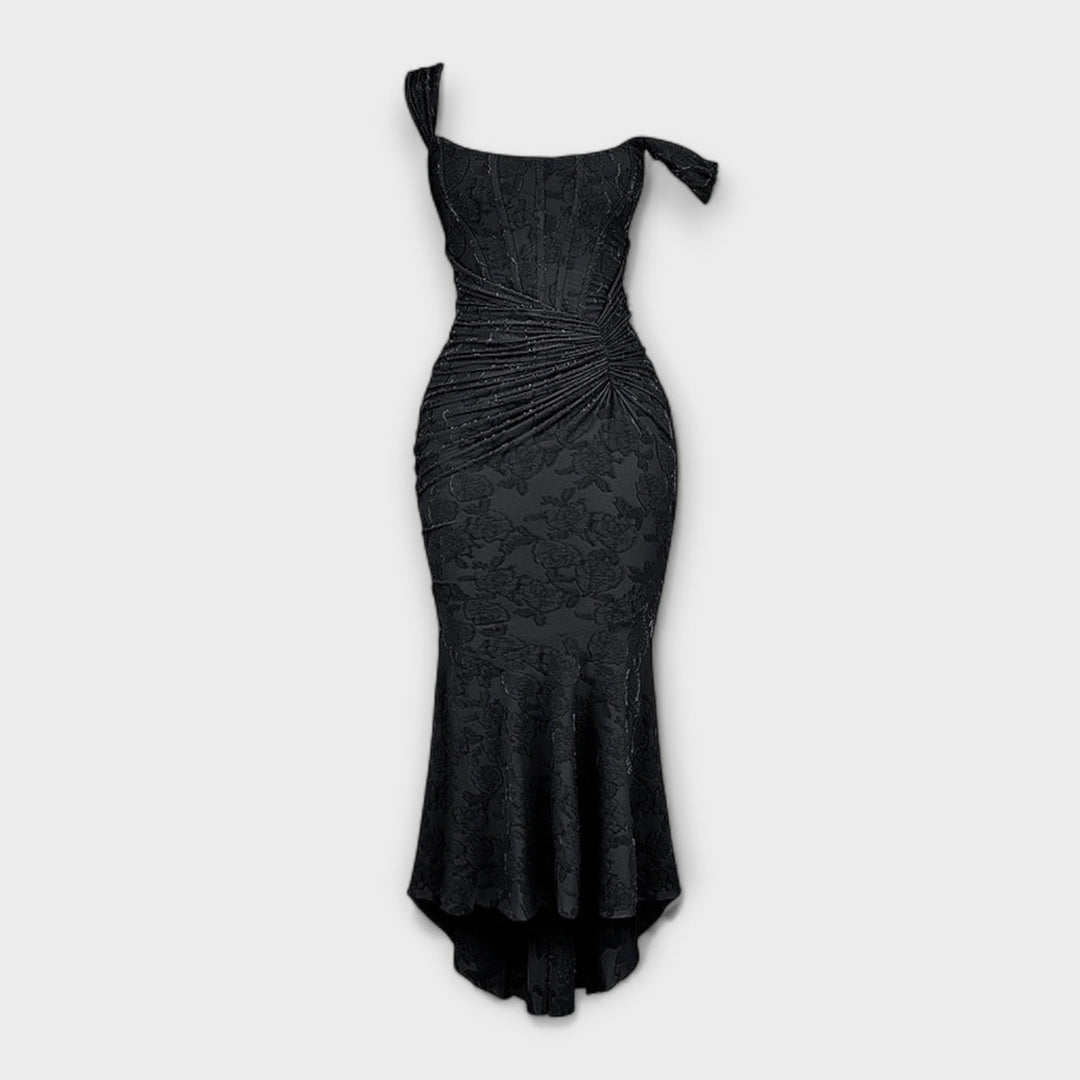 Jacqueline - Long dress with refined corset