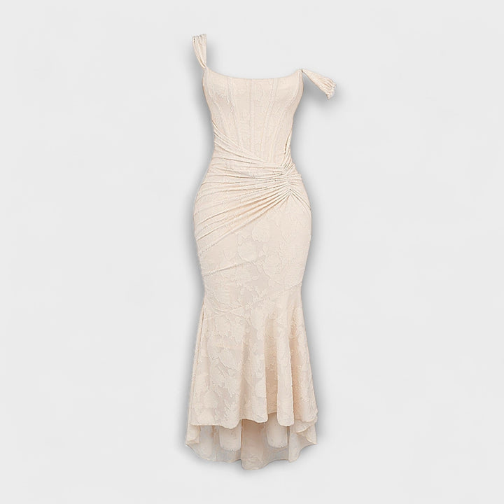 Jacqueline - Long dress with refined corset