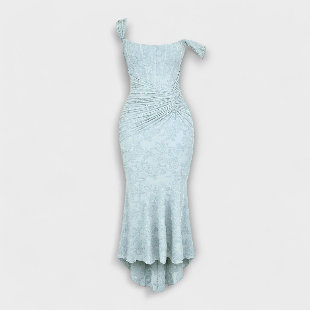 Jacqueline - Long dress with refined corset