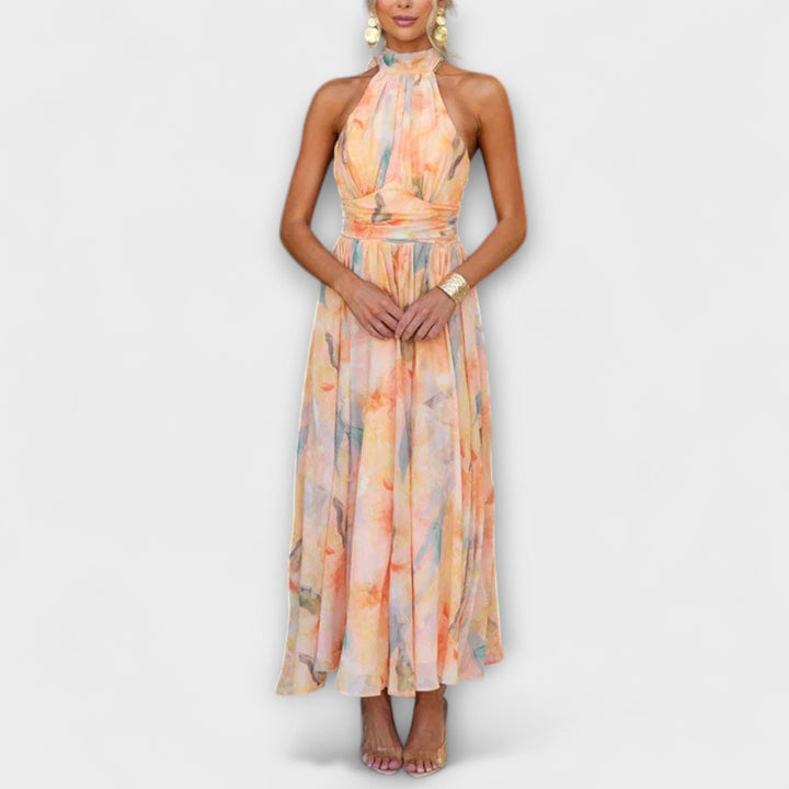 Jennifer - Long Dress with Watercolor