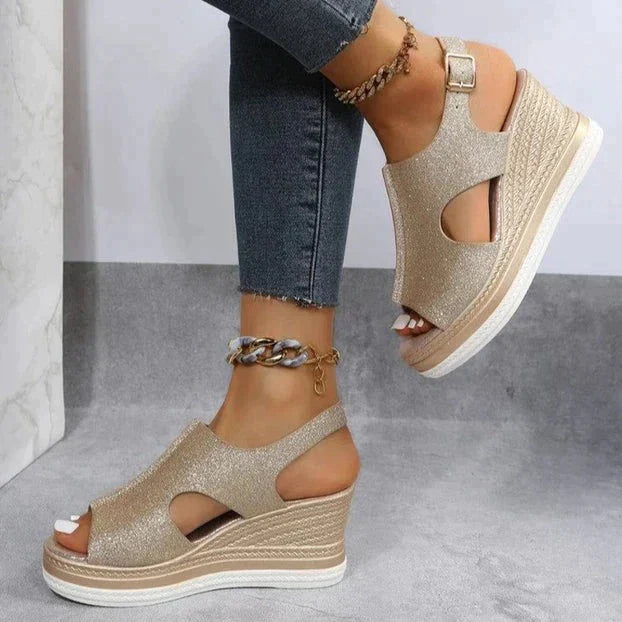 Emily - Relaxed Wedge Sandals