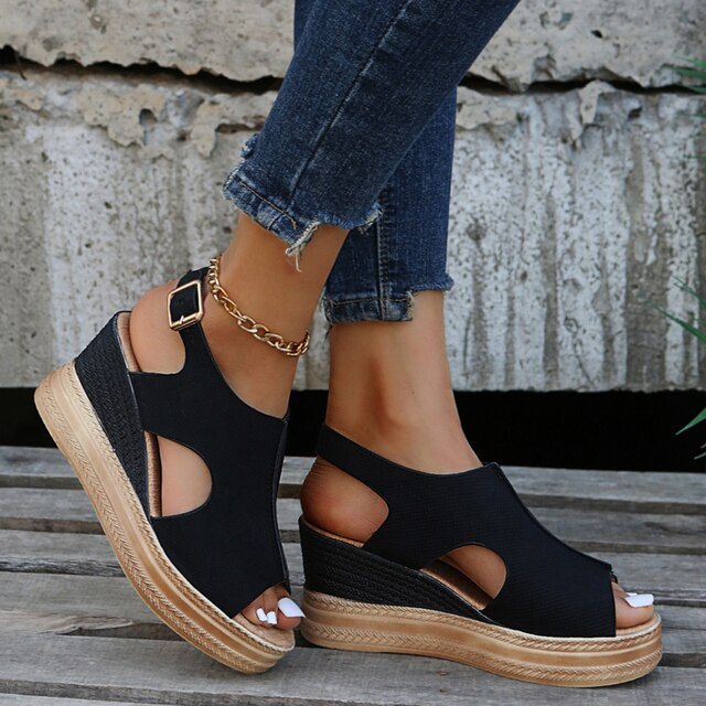 Emily - Relaxed Wedge Sandals