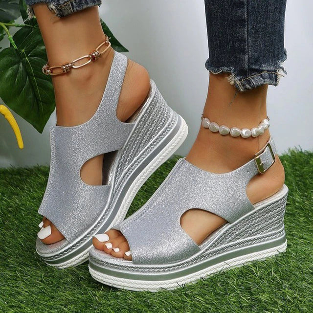 Emily - Relaxed Wedge Sandals