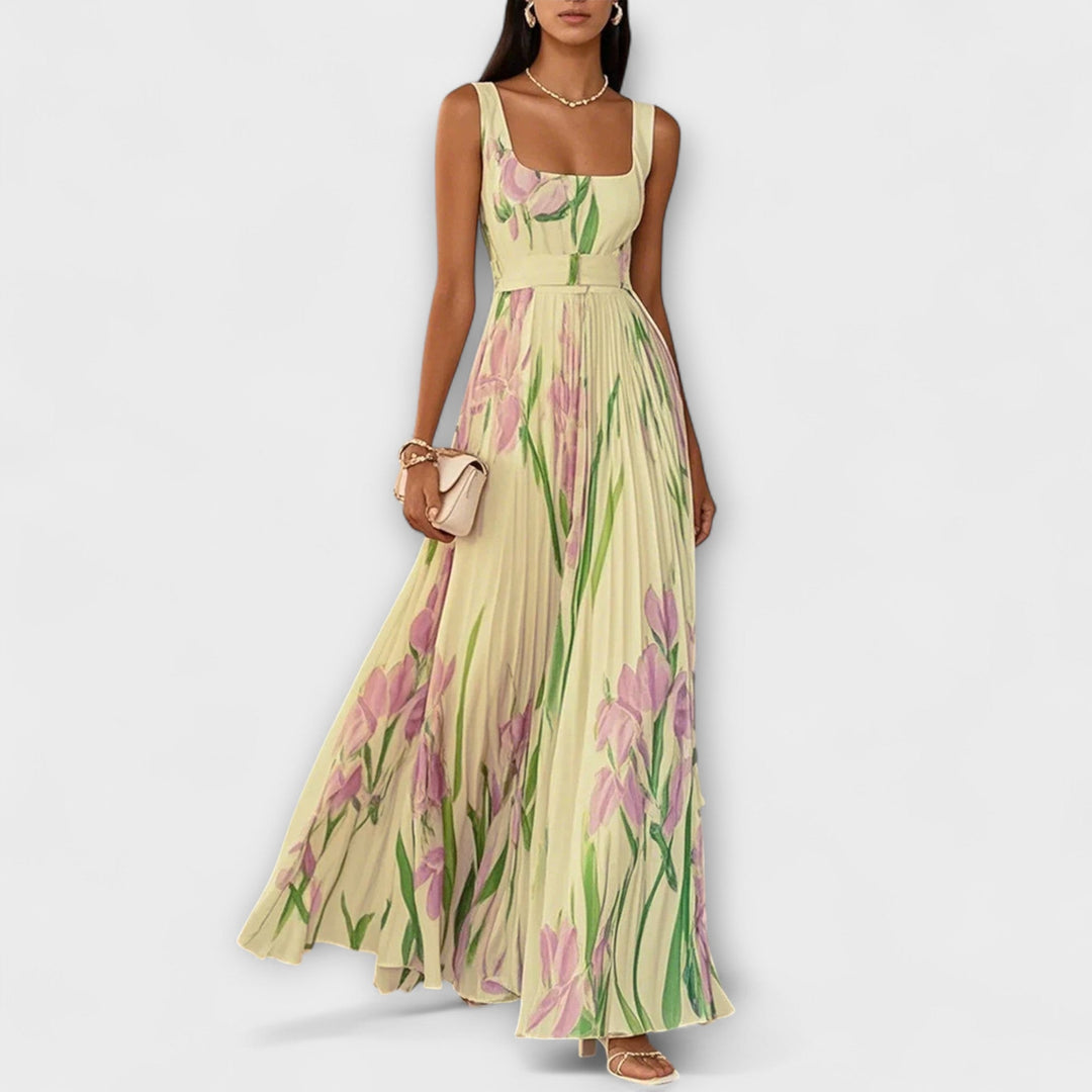 Samantha - Folded floral chiffon