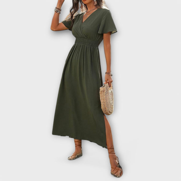 Rachel - Elegant Boho dress with V-neck