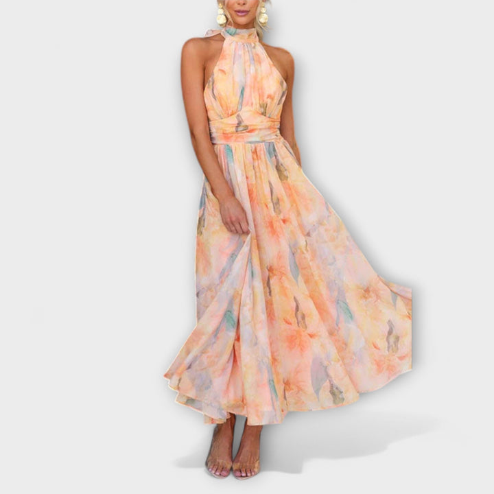 Jennifer - Long Dress with Watercolor