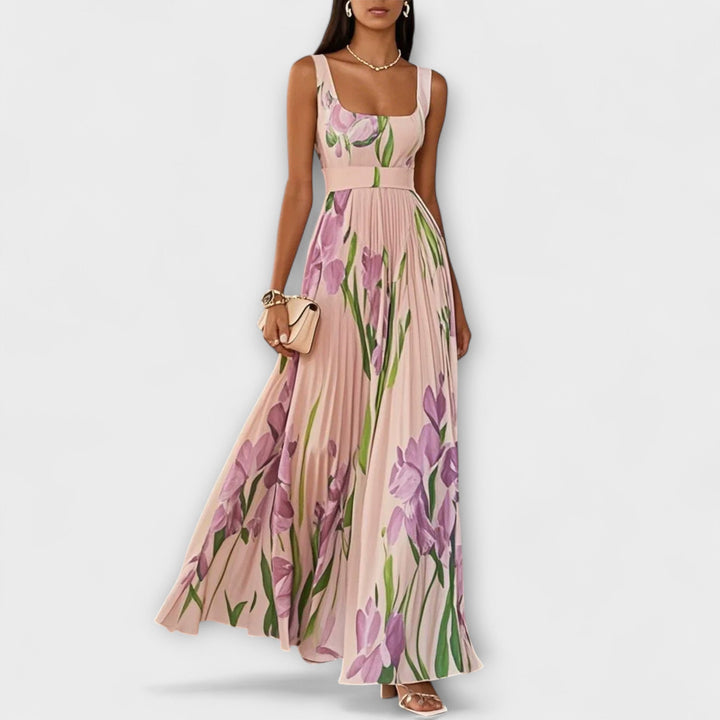 Samantha - Folded floral chiffon