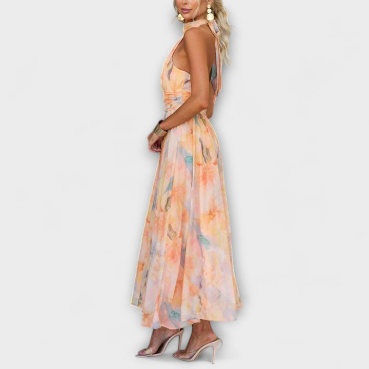 Jennifer - Long Dress with Watercolor