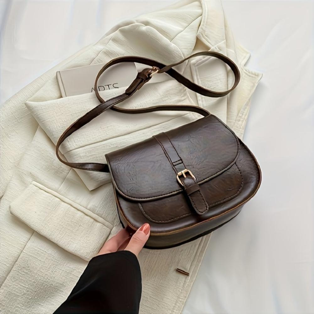 Evelyn - Classic Saddle Crossbody Bag