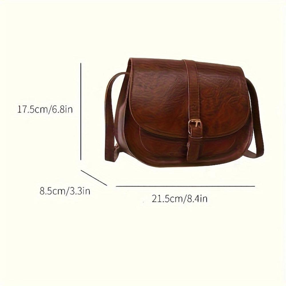 Evelyn - Classic Saddle Crossbody Bag