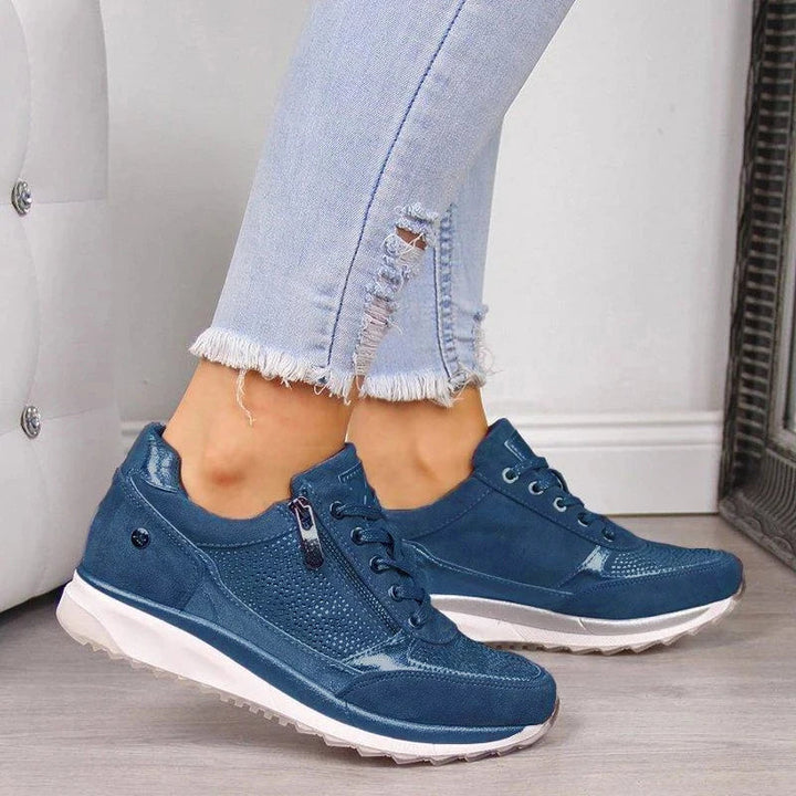 Olivia -  Zip-Up Orthopedic Sneakers