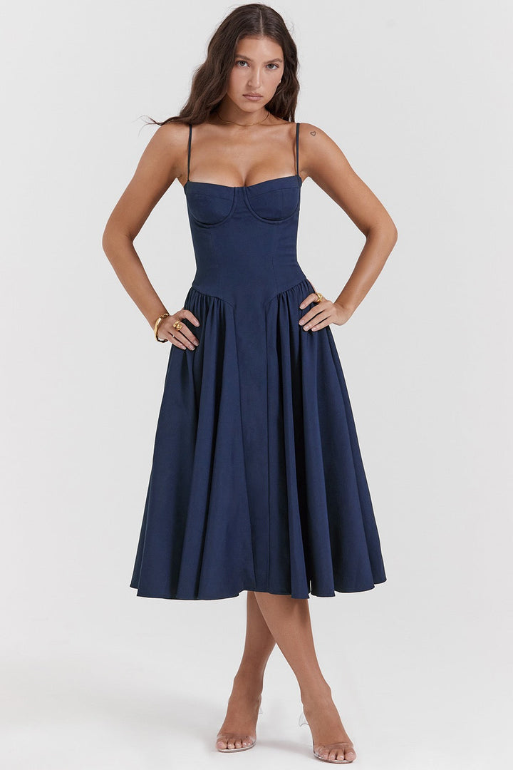 Denise - Vintage Cross-Border Fashionable Tank Long Dress