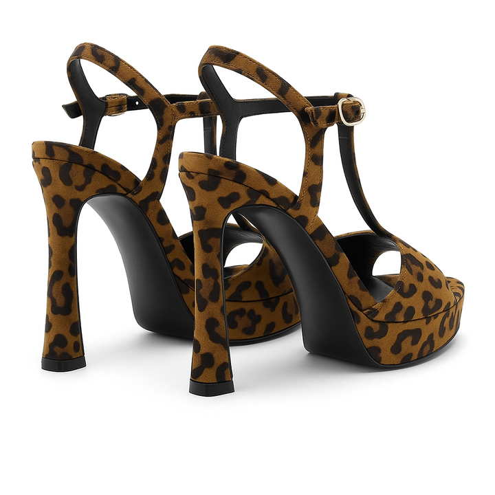 Giulia™ | High Heel Sandals with Animal Print