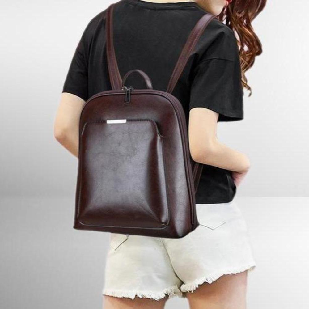Michelle - Classic Double-Zip Backpack - Sleek Design