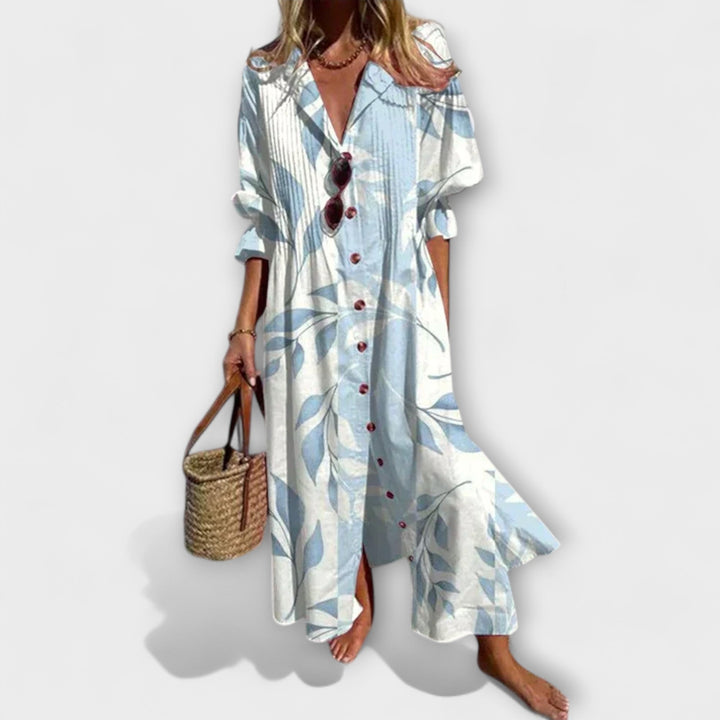 Patricia - Flattering Maxi Dress with Belly Coverage