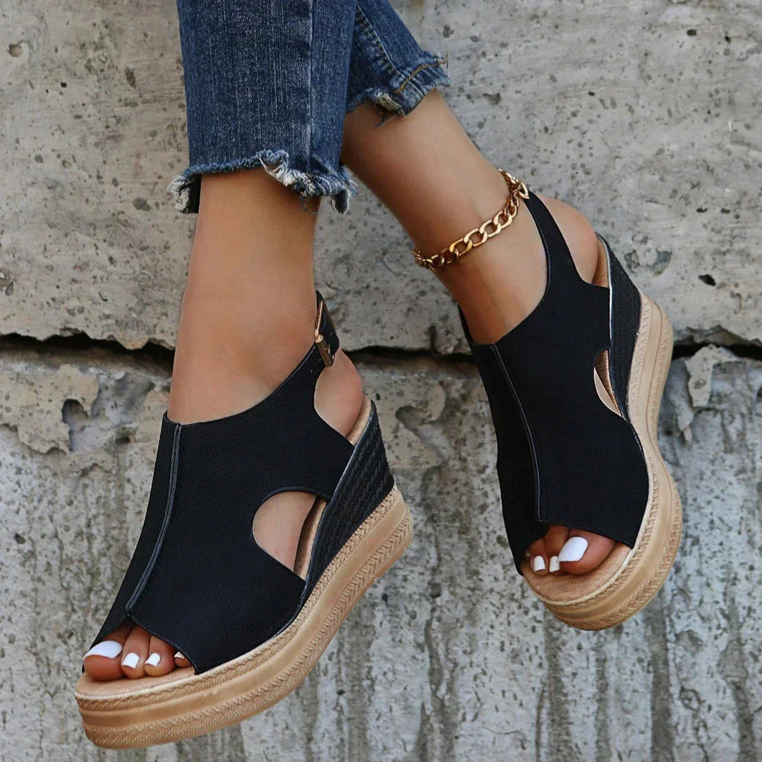 Emily - Relaxed Wedge Sandals