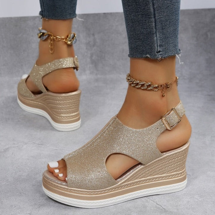 Emily - Relaxed Wedge Sandals
