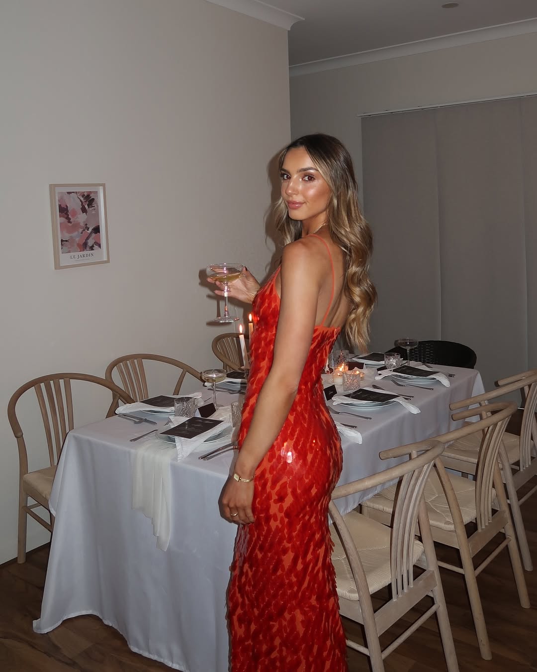 Leanne - Glitter Sequins Backless Strap Dress