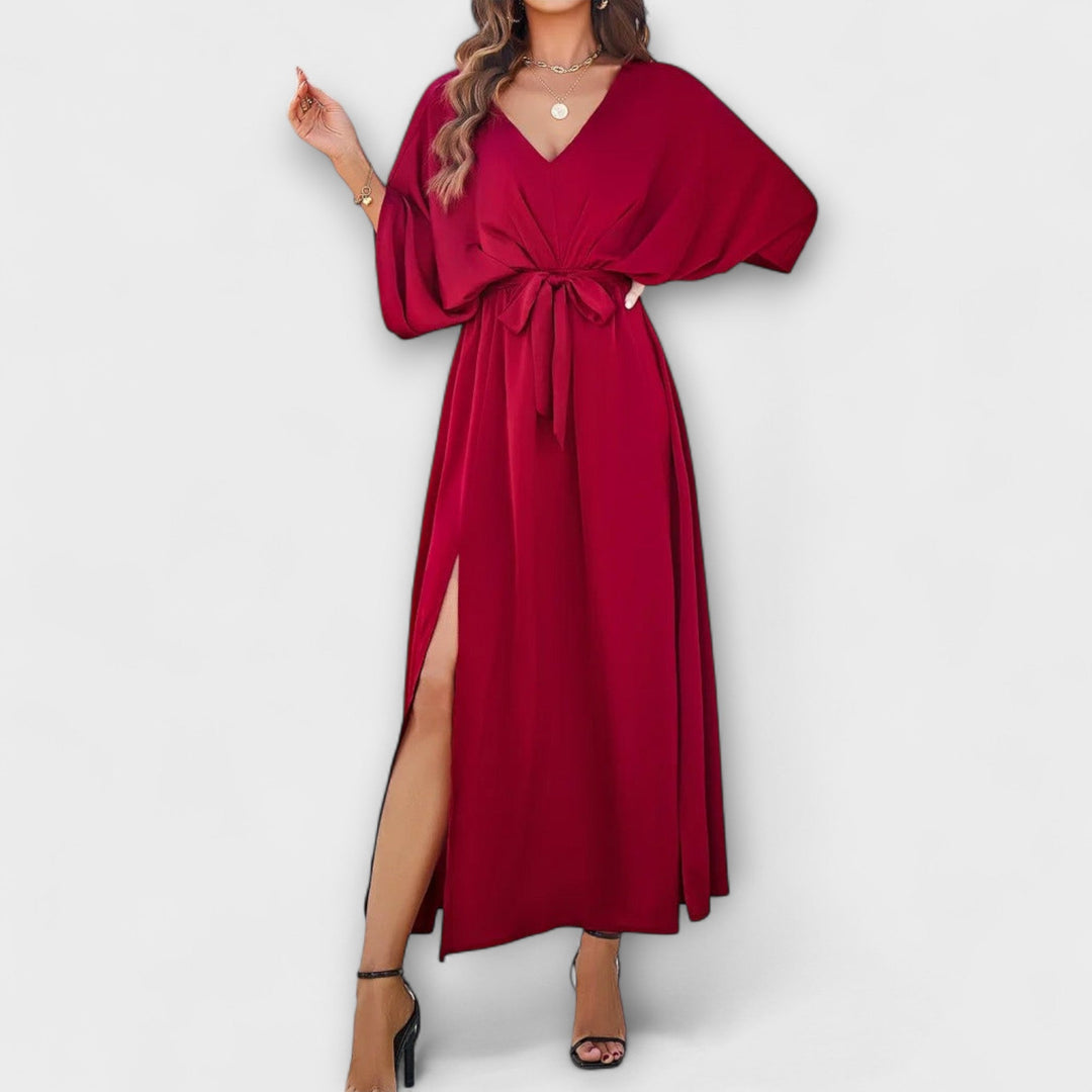 Natalie - Maxi Dress with V-Neck