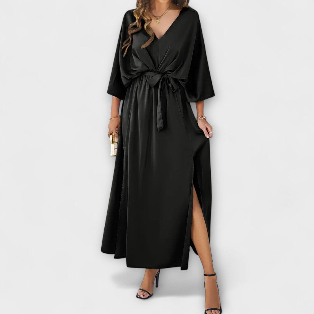 Natalie - Maxi Dress with V-Neck