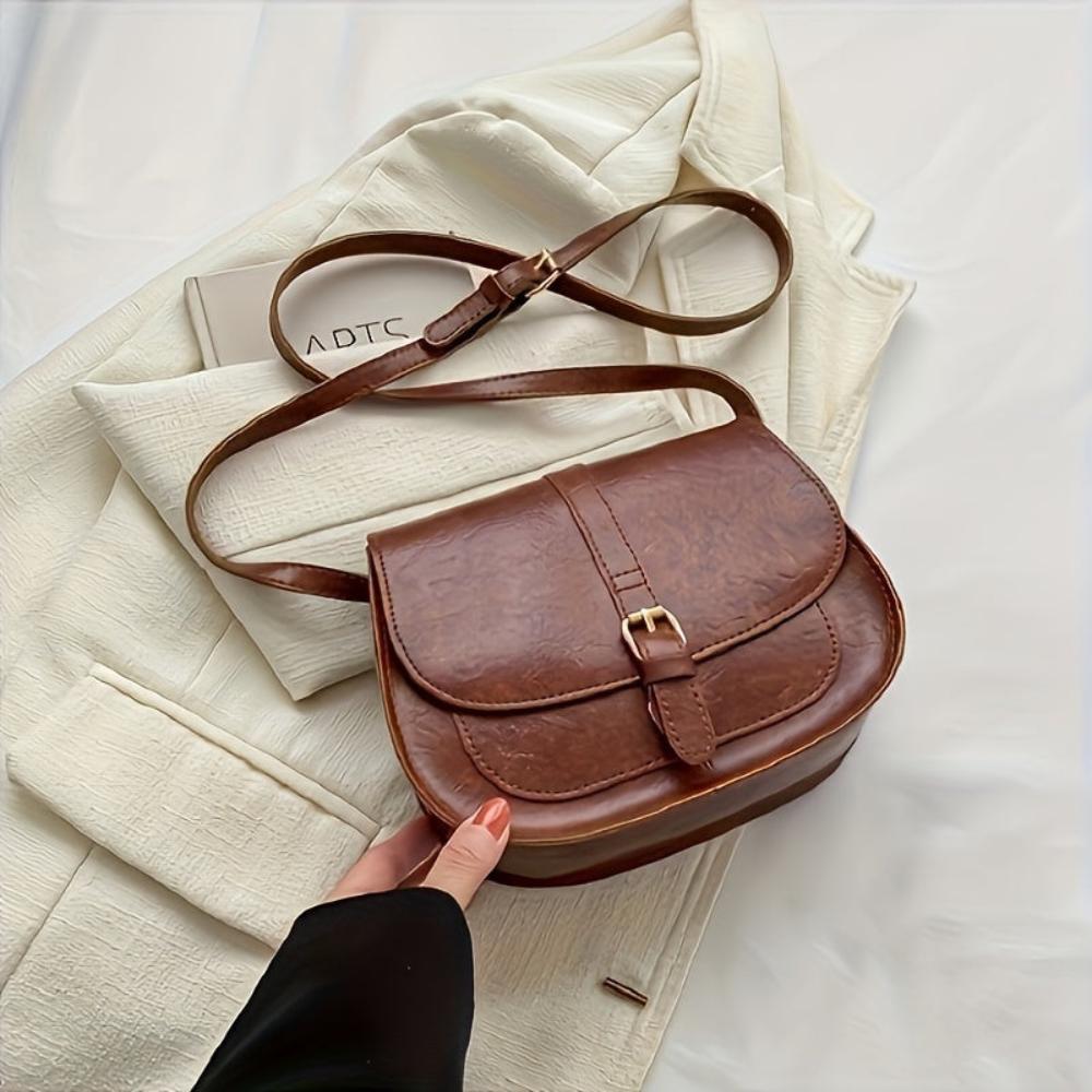 Evelyn - Classic Saddle Crossbody Bag