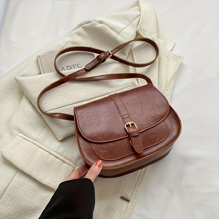 Evelyn - Classic Saddle Crossbody Bag