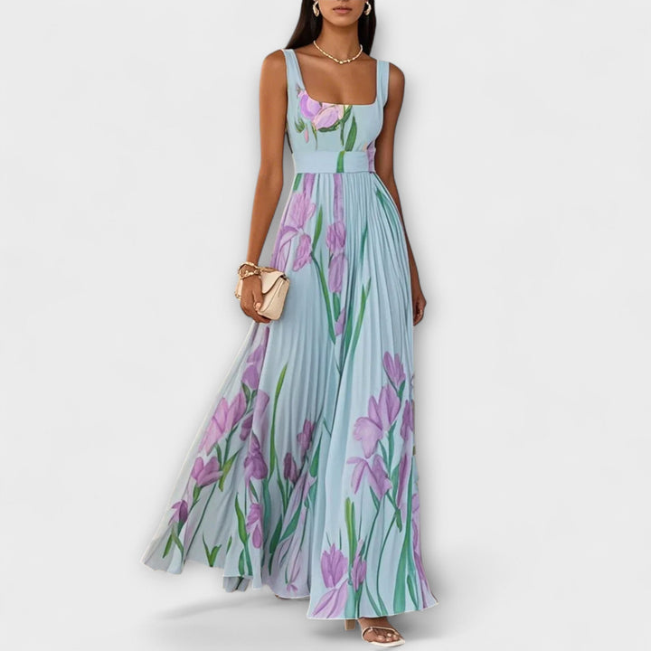 Samantha - Folded floral chiffon