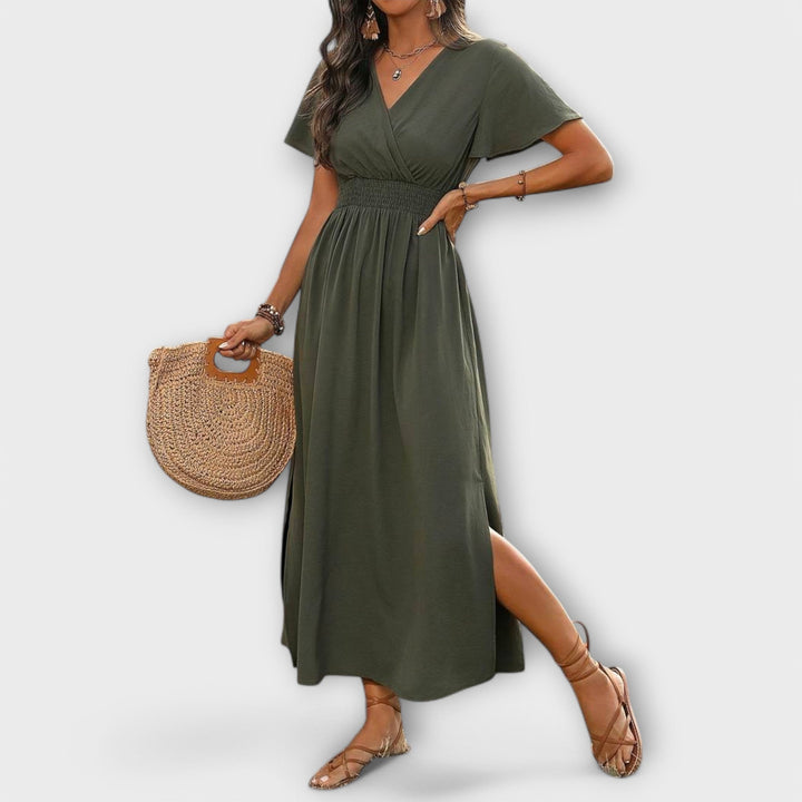 Rachel - Elegant Boho dress with V-neck