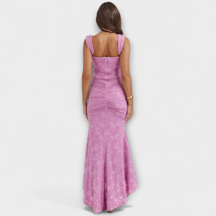Jacqueline - Long dress with refined corset