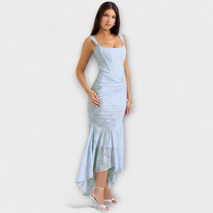 Jacqueline - Long dress with refined corset