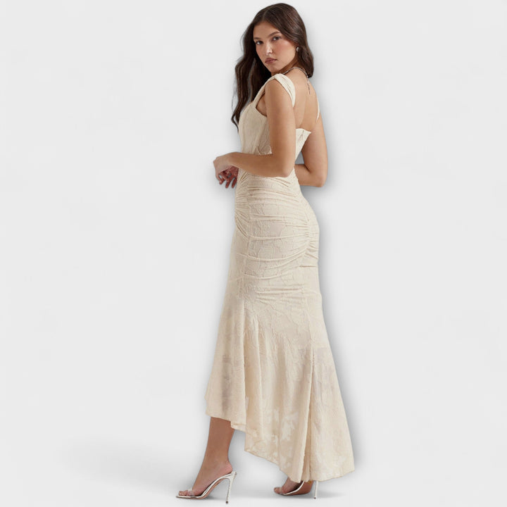 Jacqueline - Long dress with refined corset