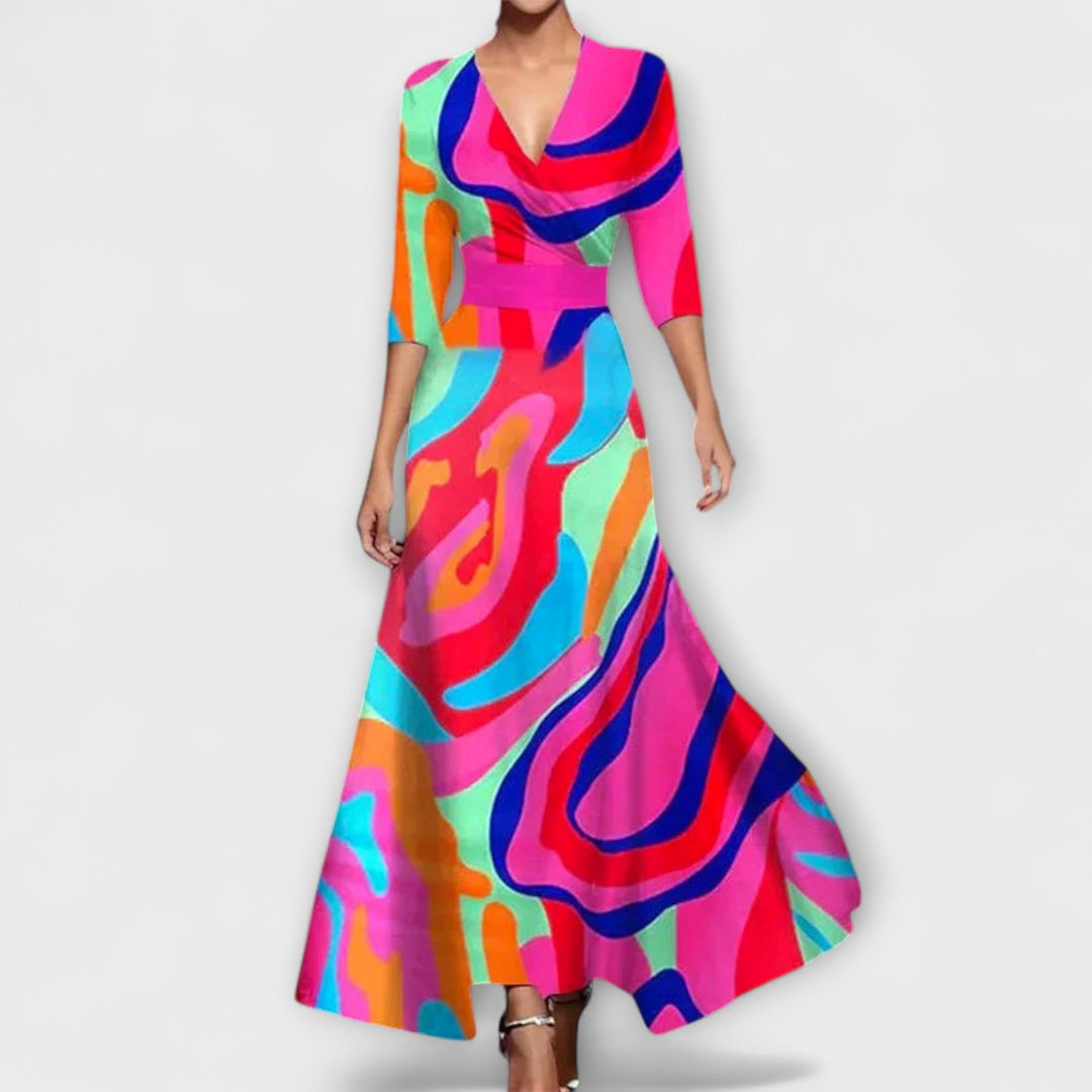 Melissa - Elegant Women's Dress with Sleeves