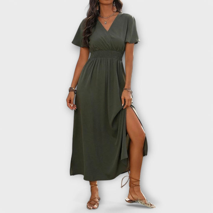 Rachel - Elegant Boho dress with V-neck