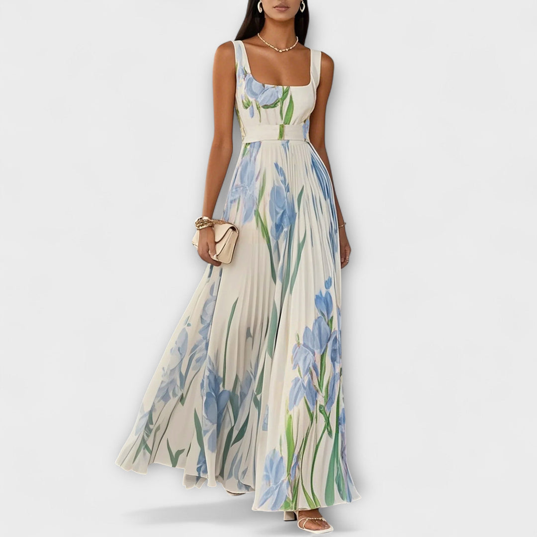 Samantha - Folded floral chiffon