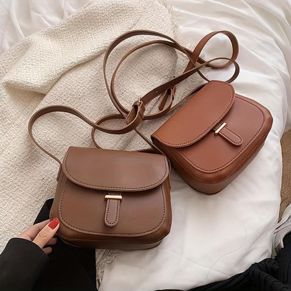 Amelia - Retro Saddle Crossbody Bag