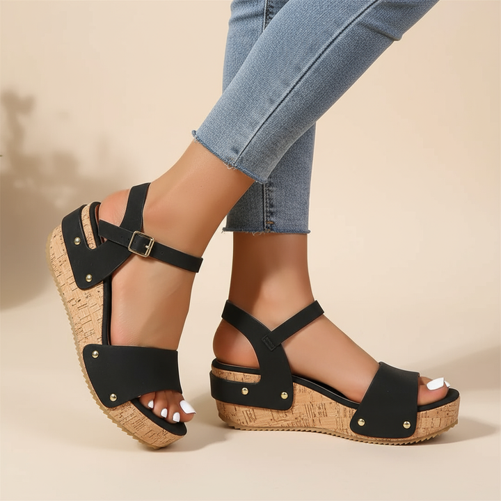 Nicole - Elegant Wedge Sandals