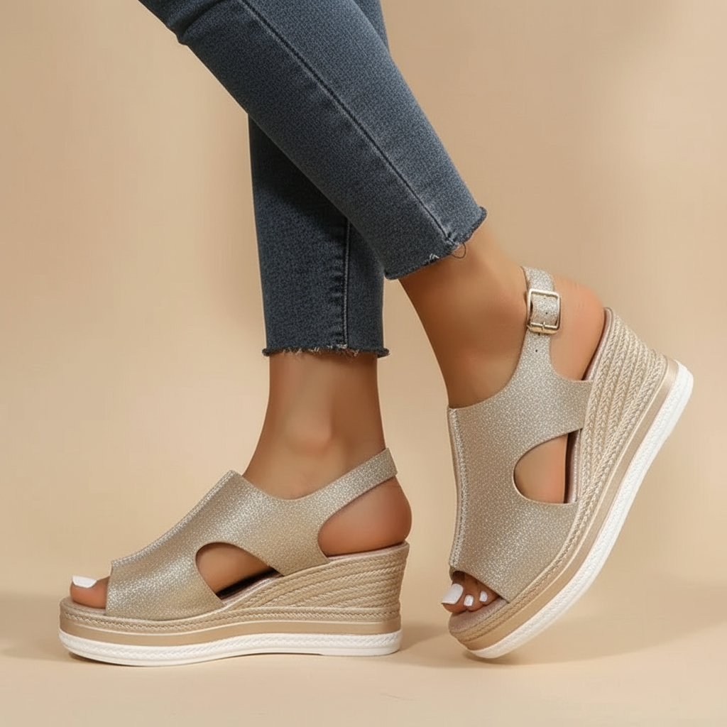 Emily - Relaxed Wedge Sandals