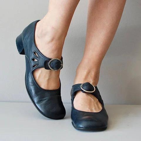 Sienna -Unique and Comfortable Leather Pumps