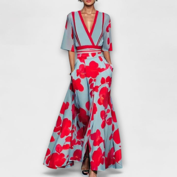 Melissa - Elegant Women's Dress with Sleeves