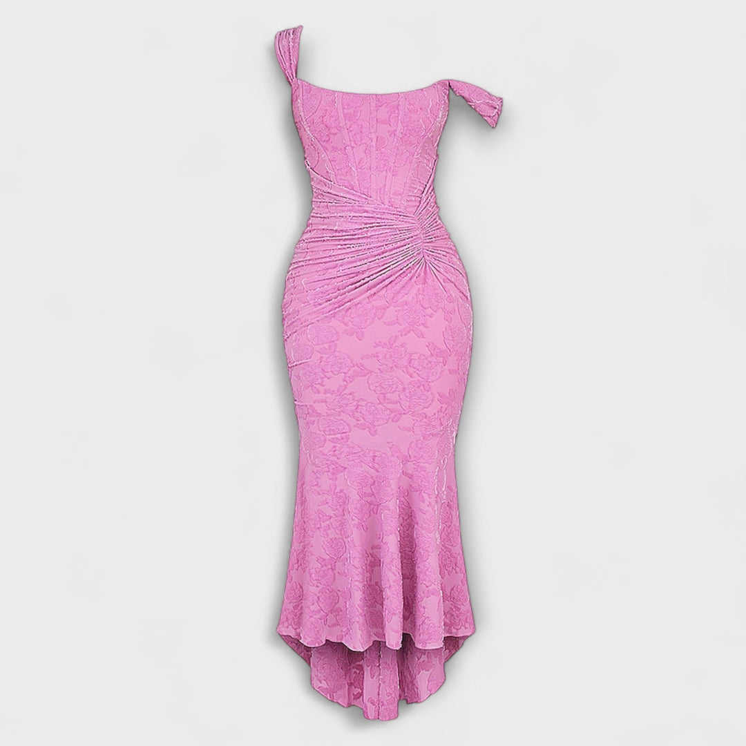 Jacqueline - Long dress with refined corset
