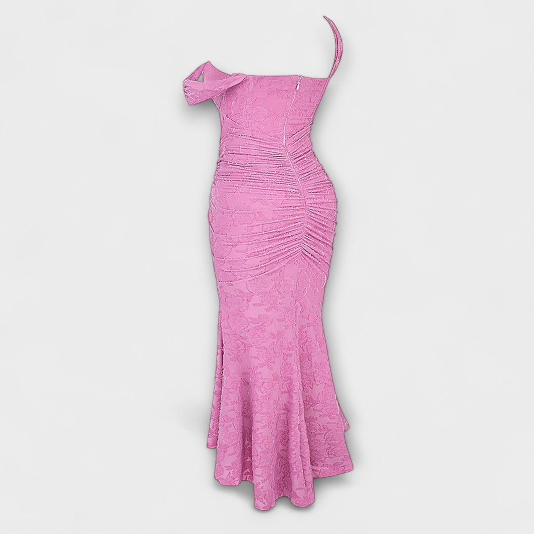 Jacqueline - Long dress with refined corset