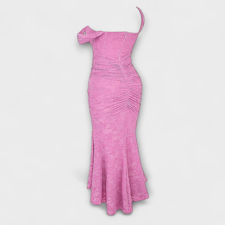 Jacqueline - Long dress with refined corset